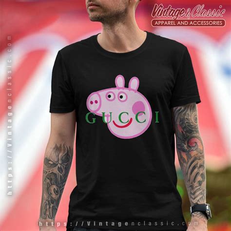 gucci pig shirt|peppa pig Gucci shirt.